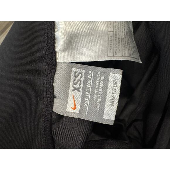 Nike Fit Dry Womens XSS Black Stretch Athletic Gym Pants Workout Lounge - Picture 5 of 6